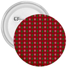 Snowflake Christmas Tree Pattern 3  Buttons by Paksenen