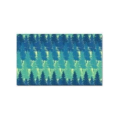 Christmas Trees Pattern Digital Paper Seamless Sticker Rectangular (10 Pack) by Paksenen