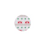 Red Green And Blue Christmas Themed Illustration 1  Mini Magnets Front