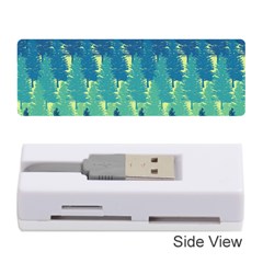 Christmas Trees Pattern Digital Paper Seamless Memory Card Reader (stick) by Paksenen