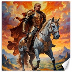 Heroic Trump Warrior In Golden Armor Canvas 20  X 20  by AwesomeSauce
