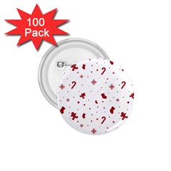 Christmas Xmas Holiday Pattern Background 1 75  Buttons (100 Pack)  by Paksenen