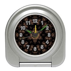Bronze Age Mandala Travel Alarm Clock by MRNStudios