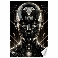 Robotics Robot Technology Future Canvas 24  X 36  by Maspions