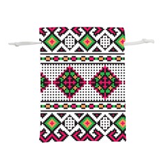 Ukrainian Folk Seamless Pattern Ethnic Ornament Border Element Traditional Lightweight Drawstring Pouch (l) by Grandong