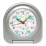 cute bird pattern Travel Alarm Clock Front