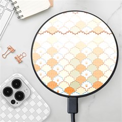 Shells Pattern Wireless Fast Charger(black) by designsbymallika
