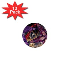 Stars Christmas Advent 1  Mini Buttons (10 Pack)  by Paksenen