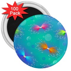 Christmas Pattern 3  Magnets (100 Pack) by Paksenen