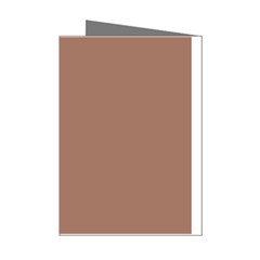 Mocha Mousse Hex Code #a47864 Mini Greeting Cards (pkg Of 8) by dressshop