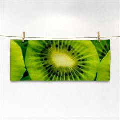 Kiwi Fruits, Close-up, Exotic Fruit Hand Towel by kyorashop23