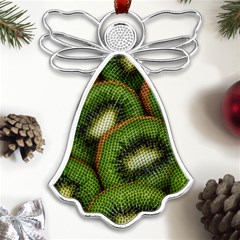 Kiwi Texture, Background With Kiwi, Fruits, Kiwi Metal Loving Angel Silver  by kyorashop23