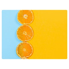 Orange, Slices, Fruit, Citrus Two Sides Premium Plush Fleece Blanket (baby Size) by kyorashop23