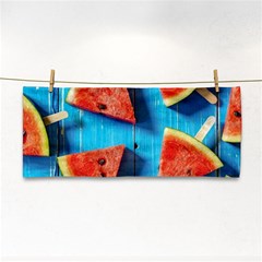Watermelons, Fruits Hand Towel by kyorashop23