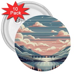 Artwork Painting Sculpture Nature 3  Buttons (10 Pack)  by Salmanaz77