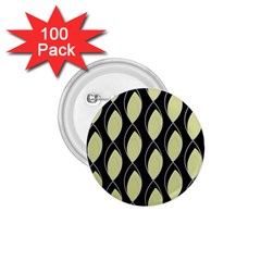 Brown Minimalist Leaves 1 75  Buttons (100 Pack)  by ConteMonfrey