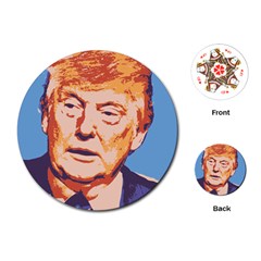 Orange Donald Trump Playing Cards Single Design (round) by vintagetrump