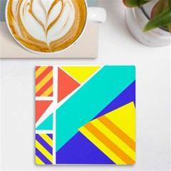 Geometric  Design 04 Uv Print Square Tile Coaster  by myclothy