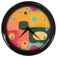 Geometric Design 08 Wall Clock (black) by myclothy