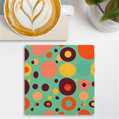 Geometric Design 11 Uv Print Square Tile Coaster  by myclothy