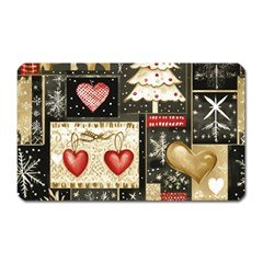 Christmas Reindeer Magnet (rectangular) by Posterlux