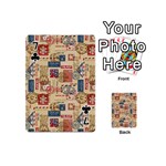 Letters Writing Paper Text Pattern Playing Cards 54 Designs (Mini) Front - Club7