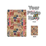 Letters Writing Paper Text Pattern Playing Cards 54 Designs (Mini) Front - Joker2