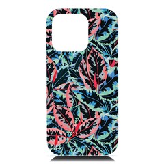 Leaves Pattern Patterns Colorful Iphone 16 Pro Max Black Uv Print Pc Hardshell Case by Posterlux