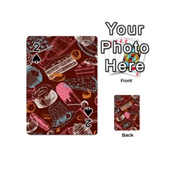 Sweet Food Seamless Pattern Playing Cards 54 Designs (mini) by Paksenen