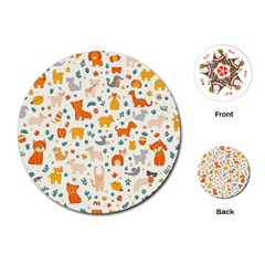 Pet Animal 04 Playing Cards Single Design (round) by myclothy