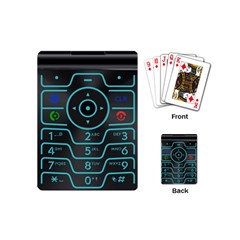 Retro Mobile Device Output Device Playing Cards Single Design (mini) by Bedest