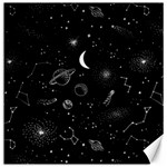Cosmic Black Space Star Canvas 20  x 20  19 x19.27  Canvas - 1