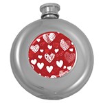 Valentine Round Hip Flask (5 oz) Front