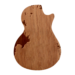 Smokescreen Guitar Shape Wood Guitar Pick Holder Case And Picks Set by pollyparadiseartshop