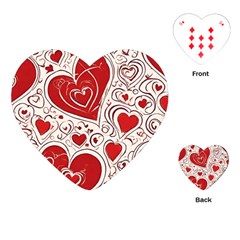 Be My Valentine Playing Cards Single Design (heart) by pollyparadiseartshop