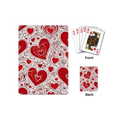 Be My Valentine Playing Cards Single Design (mini) by pollyparadiseartshop