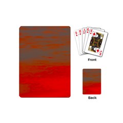 Crimson Skys Playing Cards Single Design (mini) by RiverRootz