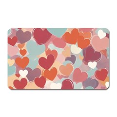 Valentines Day Hearts Romance Love Magnet (rectangular) by Posterlux