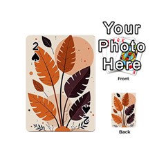 Leaves Boho Monster Nature Playing Cards 54 Designs (mini) by Salmanaz77