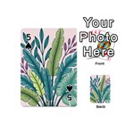 Illustrations Plants Nature Leaves Playing Cards 54 Designs (Mini) Front - Spade5