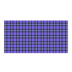 Blue Tartan Plaid 1 Satin Wrap 35  X 70  by dressshop