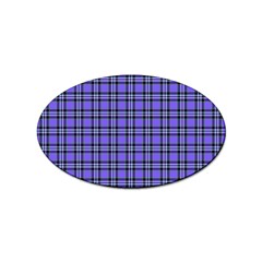 Blue Tartan Plaid 1 Sticker Oval (10 Pack) by dressshop
