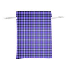 Blue Tartan Plaid 1 Lightweight Drawstring Pouch (m) by dressshop