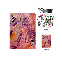 Pink Ribbon Playing Cards 54 Designs (mini) by kaleidomarblingart