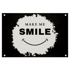 Black And White Simple Make Me Smile T Shirt 20250203 014057 0000 Banner And Sign 6  X 4  by Cowcow2005