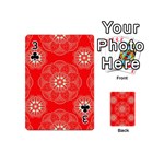 Crimson Current Playing Cards 54 Designs (Mini) Front - Club3
