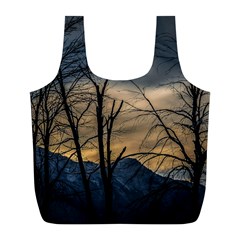 Tree Silhouette At Border Of Nahuel Haupi Lake, Rio Negro, Argentina Full Print Recycle Bag (l) by dflcprintsclothing