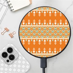 Winter Wonderland Seamless Pattern: Christmas Trees & Snowflakes On Dark Background Wireless Fast Charger(black) by ArtfulThreads
