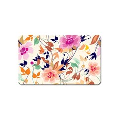 Abstract Floral Background Magnet (name Card) by kyorashop23