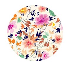 Abstract Floral Background Mini Round Pill Box (pack Of 3) by kyorashop23
